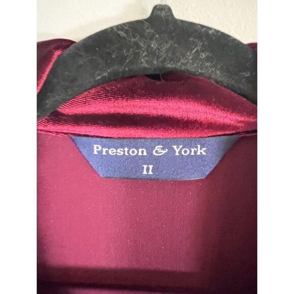 Vintage Velvet Shirt 1X Red Festive Holiday Neutral Dark Romance Old Money Soft - Picture 2 of 12